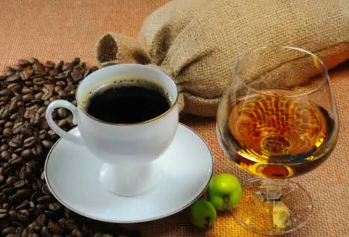 coffee and alcohol